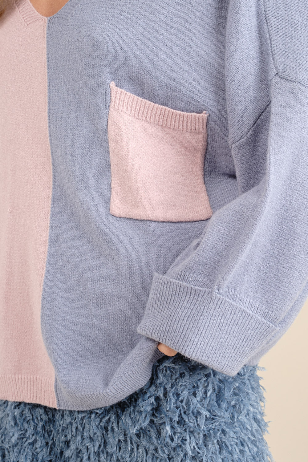 Paige Pastel V-Neck Sweater