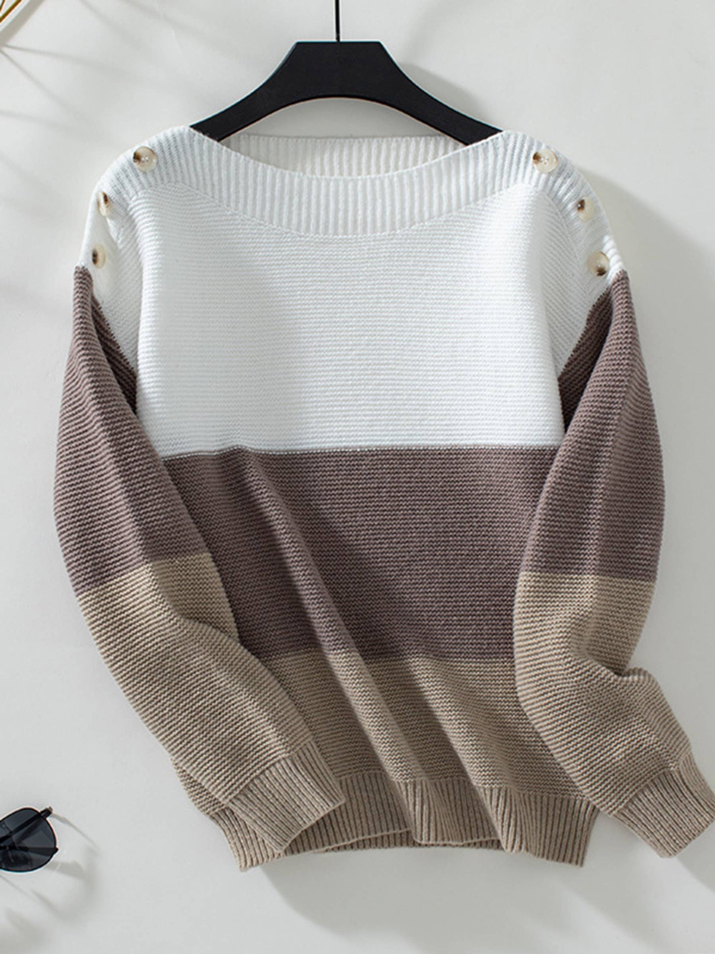 Adrienne color block sweater