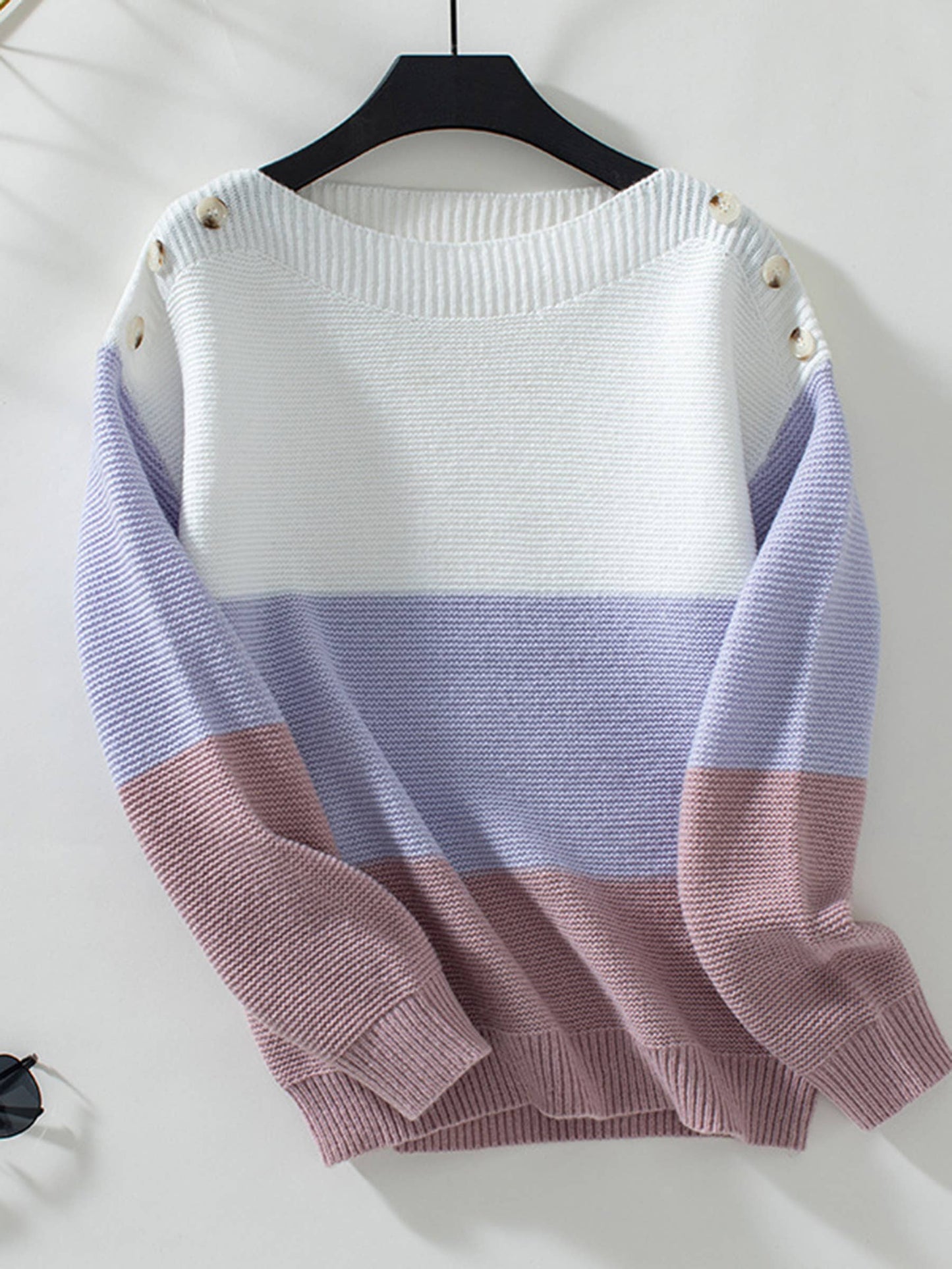 Adrienne color block sweater